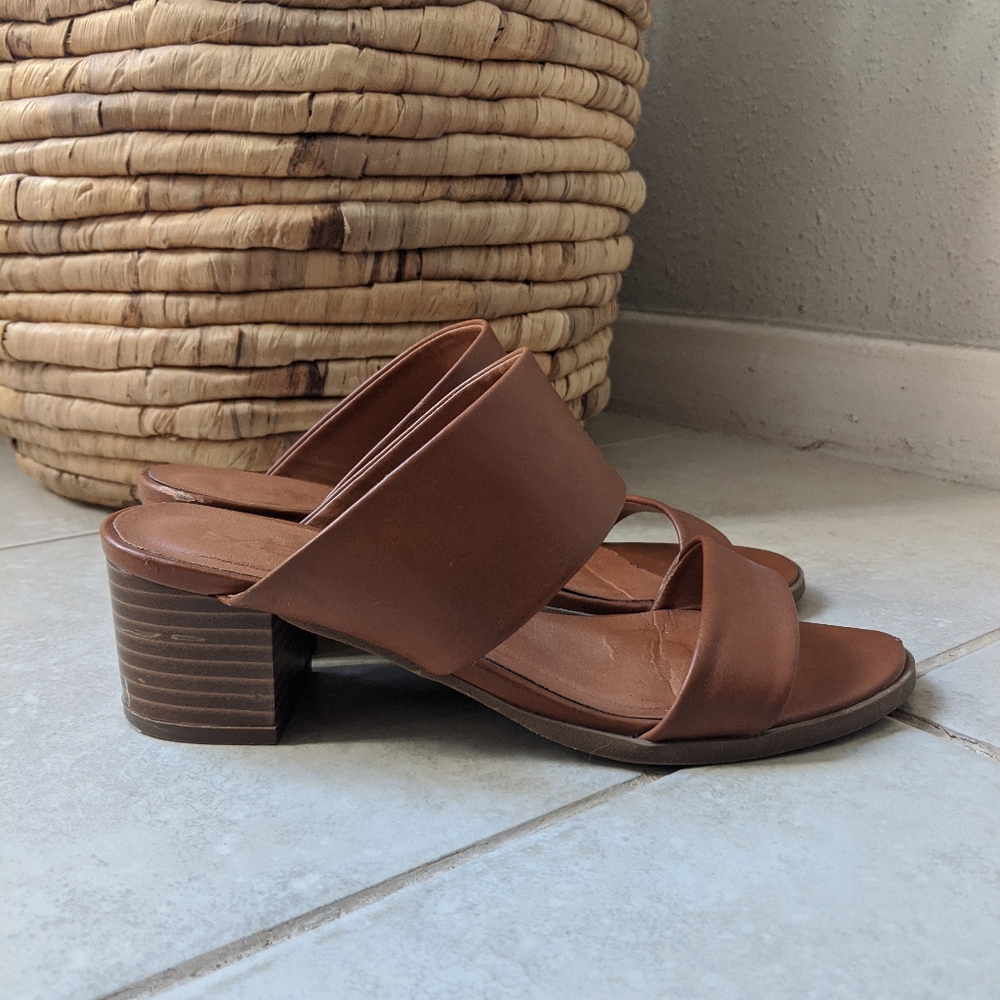 🚫 Clothing Swapped - Faux leather heeled sandals - Picture 3 of 5